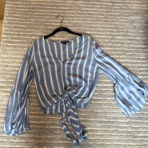 American Eagle Striped Crop Top